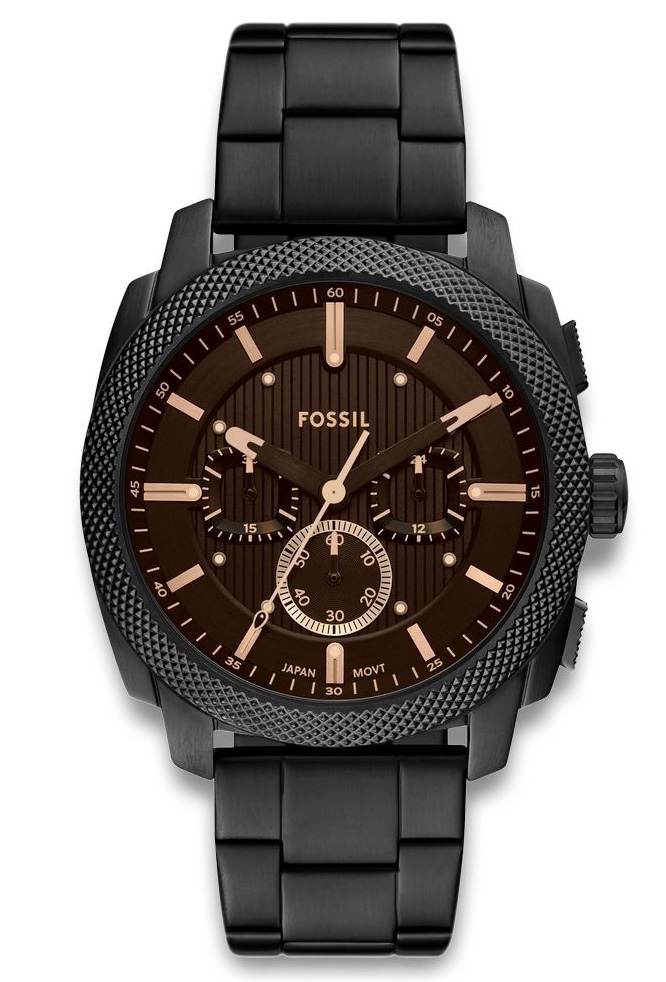 Fossil Machine Chronograph FS6097 - Quartz - Svart - Herrklocka - Rostfri stål - Härdat mineralglas