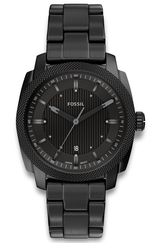 Fossil Machine FS6186 - Quartz - Svart - Herrklocka - Rostfri stål - Härdat mineralglas