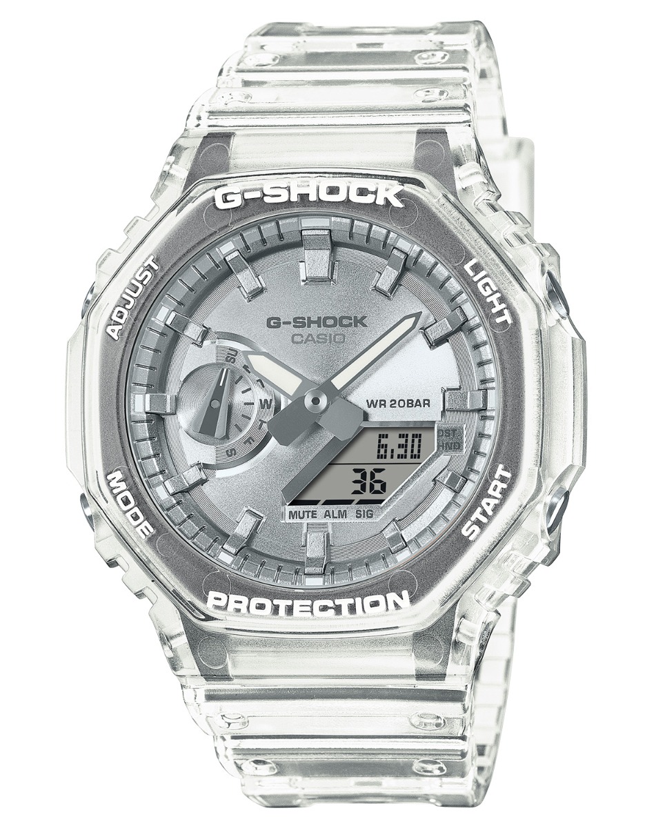 Casio G-Shock GA-2100BM-7A8ER - Analog-digital-mix - Plast - Herrklocka - Harts - Härdat mineralglas