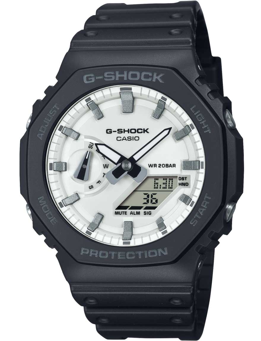 Casio G-Shock 2100 Series Limited Edition GA-2100WD-1AER - Analog-digital-mix - Svart - Herrklocka - Harts - Härdat mineralglas