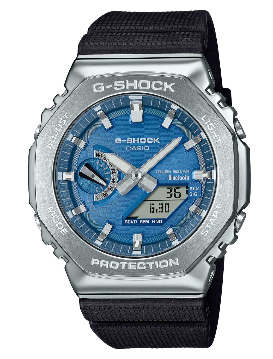 Casio G-Shock G-Steel GBM-2100A-2BER - Analog-digital-mix - Silver - Herrklocka - Harts - Härdat mineralglas
