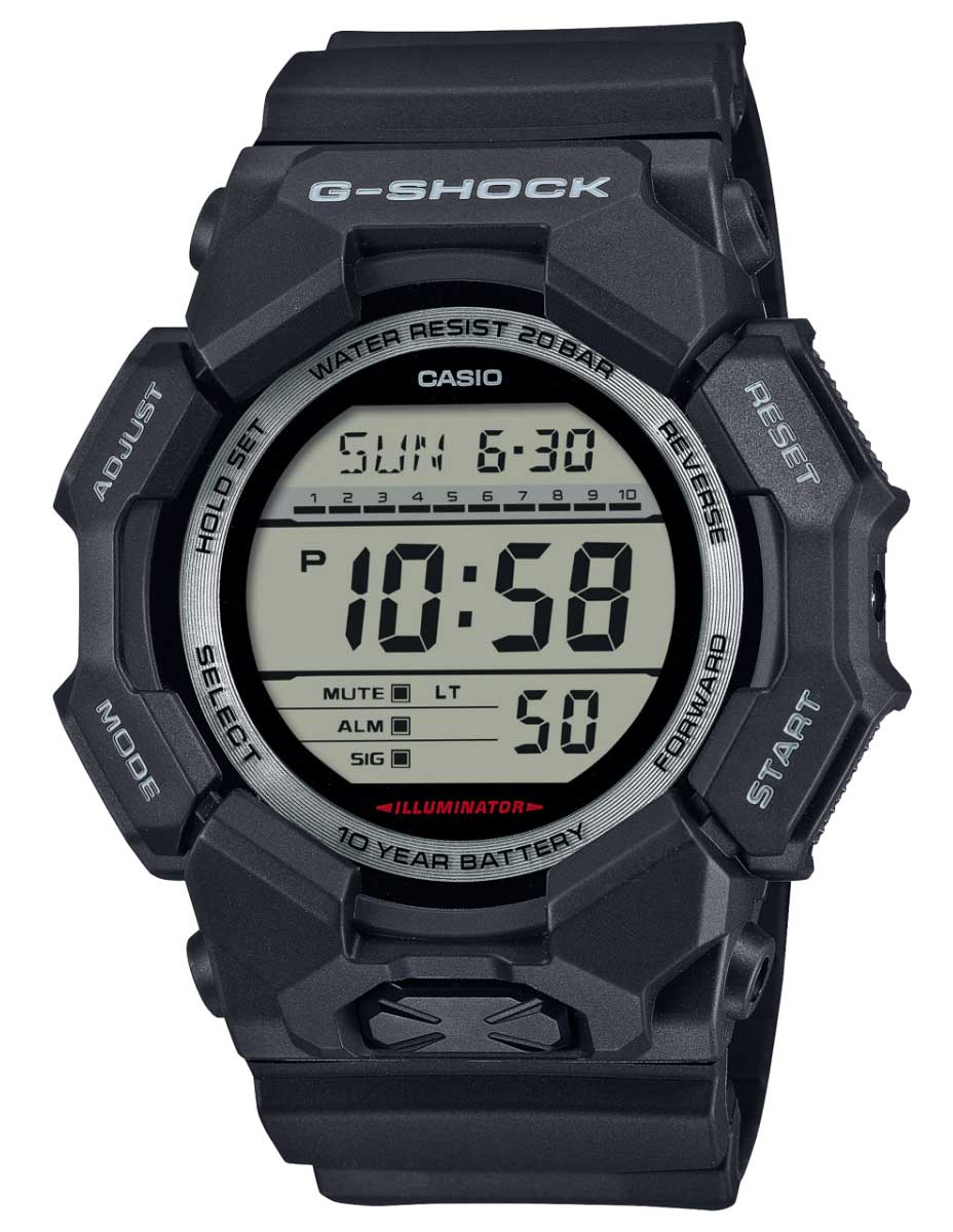 Casio G-Shock GD-010-1ER - Digitalt - Svart - Herrklocka - Harts - Härdat mineralglas