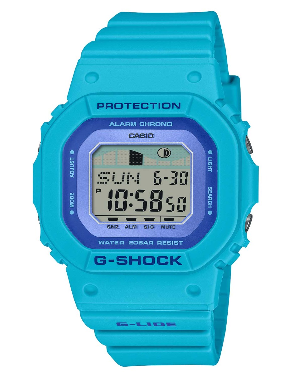Casio G-Shock G-Lide Women GLX-S5610-2ER - Digitalt - Blå Grön - Damklocka - Harts - Härdat mineralglas