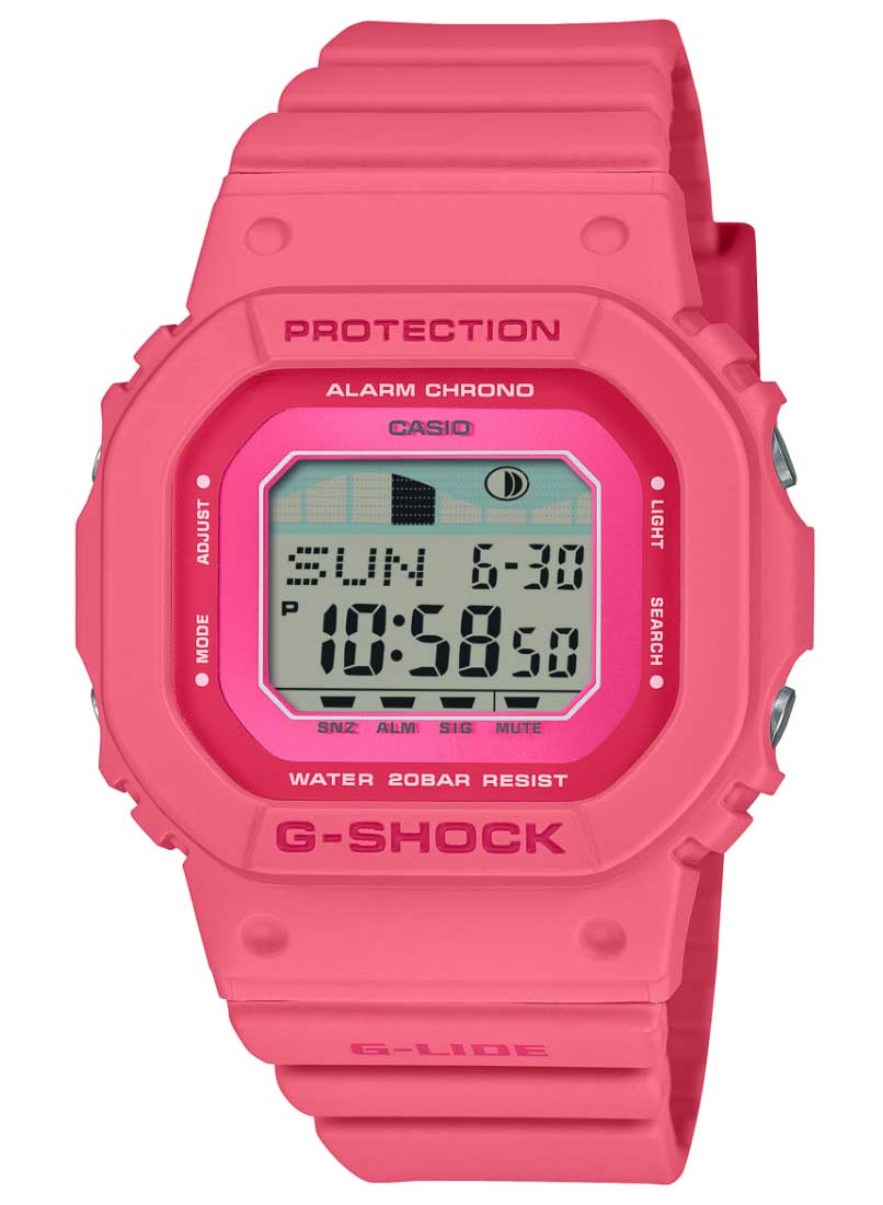 Casio G-Shock G-Lide Women GLX-S5610-4ER - Digitalt - Rosa - Damklocka - Harts - Härdat mineralglas
