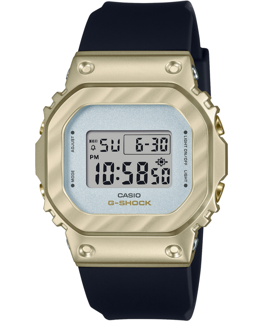 Casio | Guld Digital G-Shock för damer med elegant metallkonstruktion | GM-S5600BC-1ER - Analog-digital-mix - Guld - Damklocka - Hartsled - Härdat...