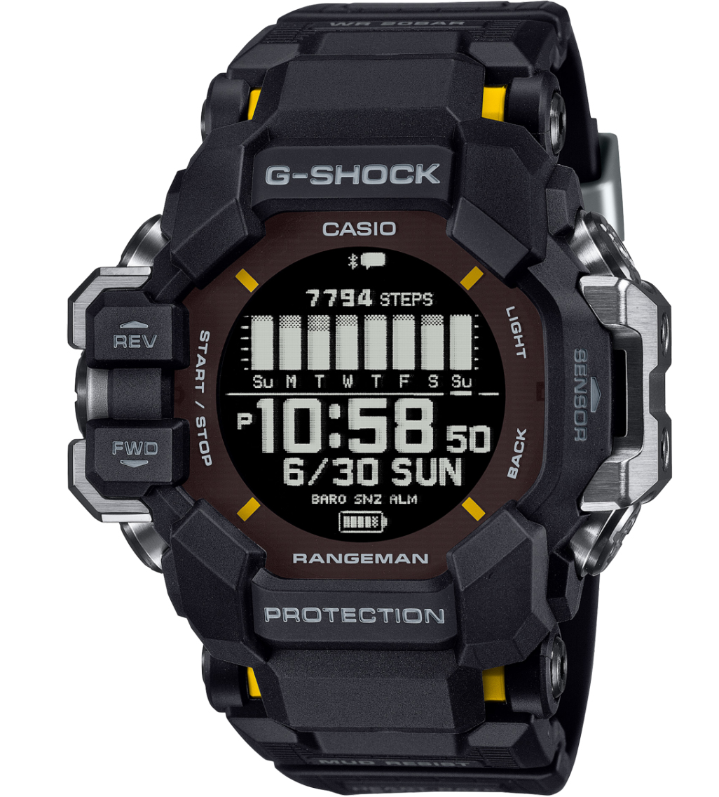 Casio G-Shock Master of G-Land Rangeman GPR-H1000-1ER - Digitalt - Svart - Herrklocka - Fiber - Härdat mineralglas