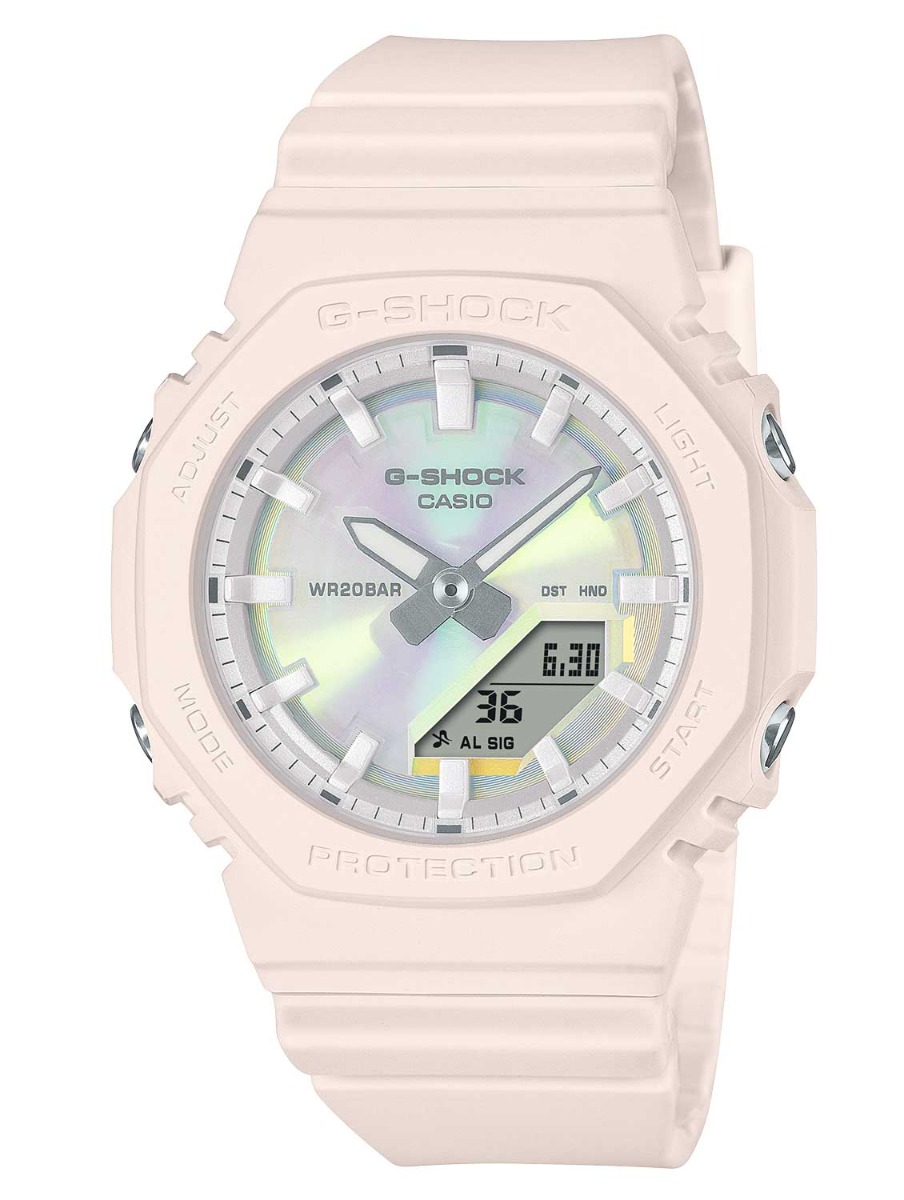 Casio G-Shock GMA-P2100PC-4AER - Quartz - Krämfärgat Rosa - Damklocka - Harts - Härdat mineralglas