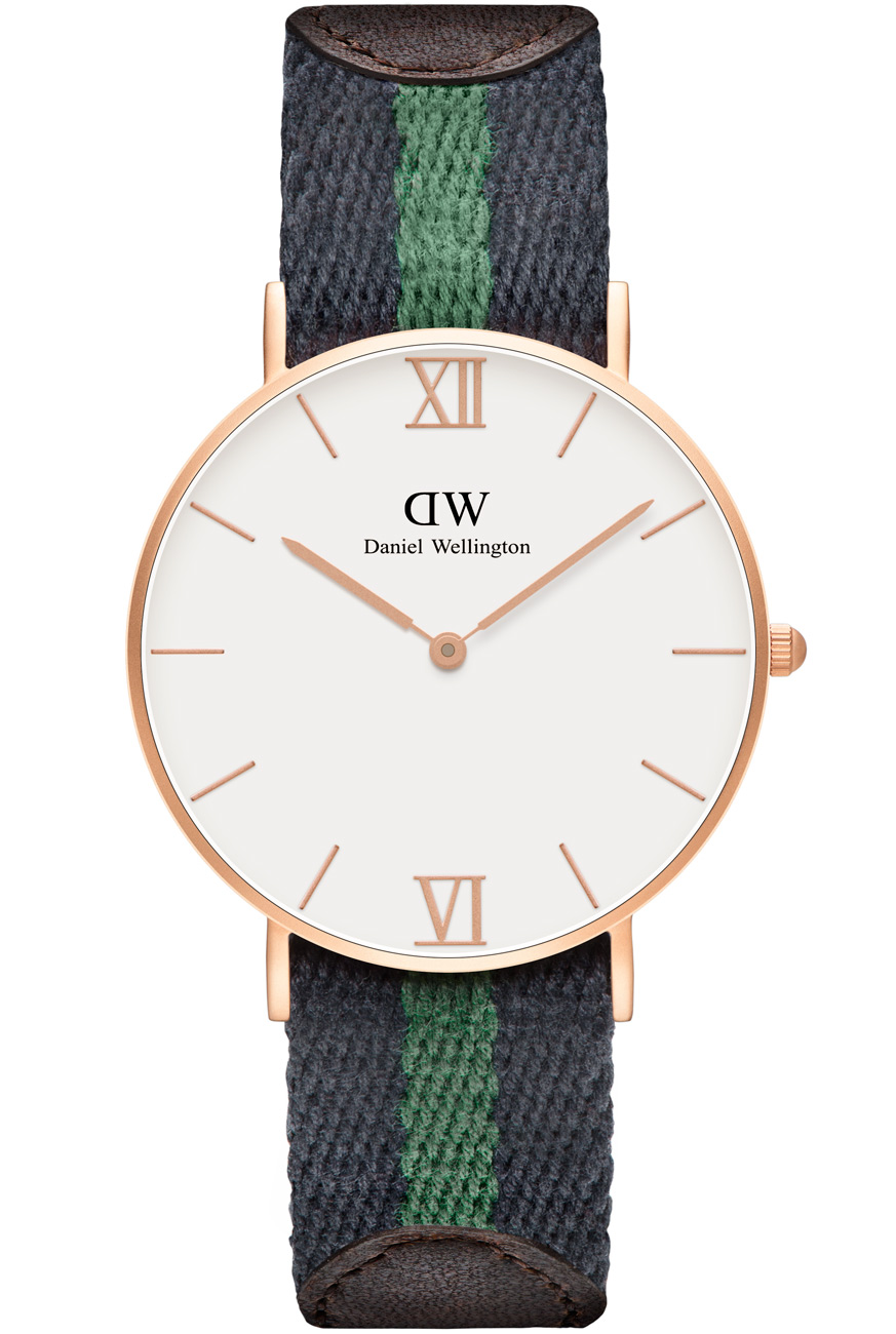 Daniel Wellington Outlet | Daniel Wellington Grace Warwick Rose 0553DW - Quartz - Rött guld - Unisex - Läder - Härdat mineralglas