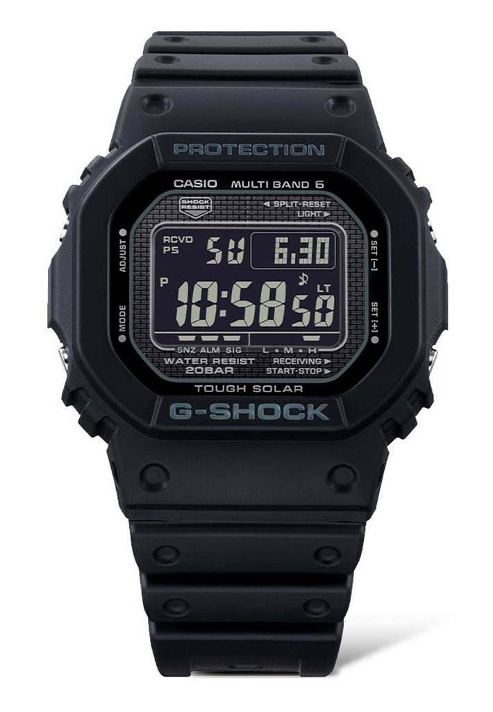 Casio G-Shock Heritage Series GW-5000HS-1ER (Made in Japan) - Digitalt - Svart - Herrklocka - Harts - Härdat mineralglas