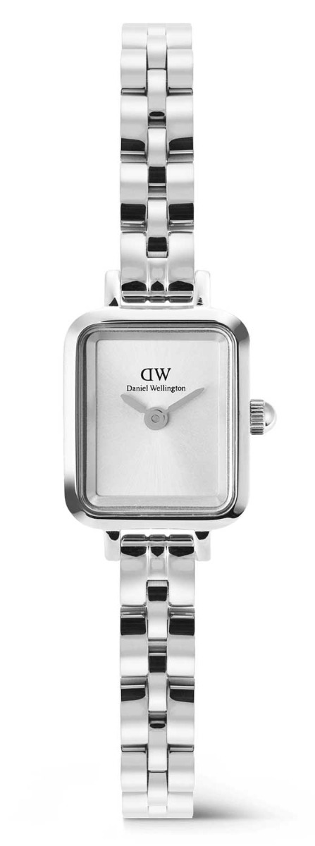 Daniel Wellington Quadro Mini 3-Link DW00100844 - Quartz - Silver - Damklocka - Rostfri stål - Härdat mineralglas