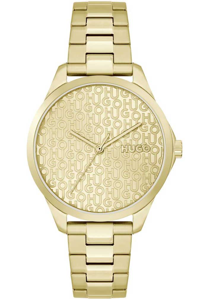 HUGO #Show Business 1540157 - Quartz - Guld - Damklocka - Rostfri stål - Härdat mineralglas