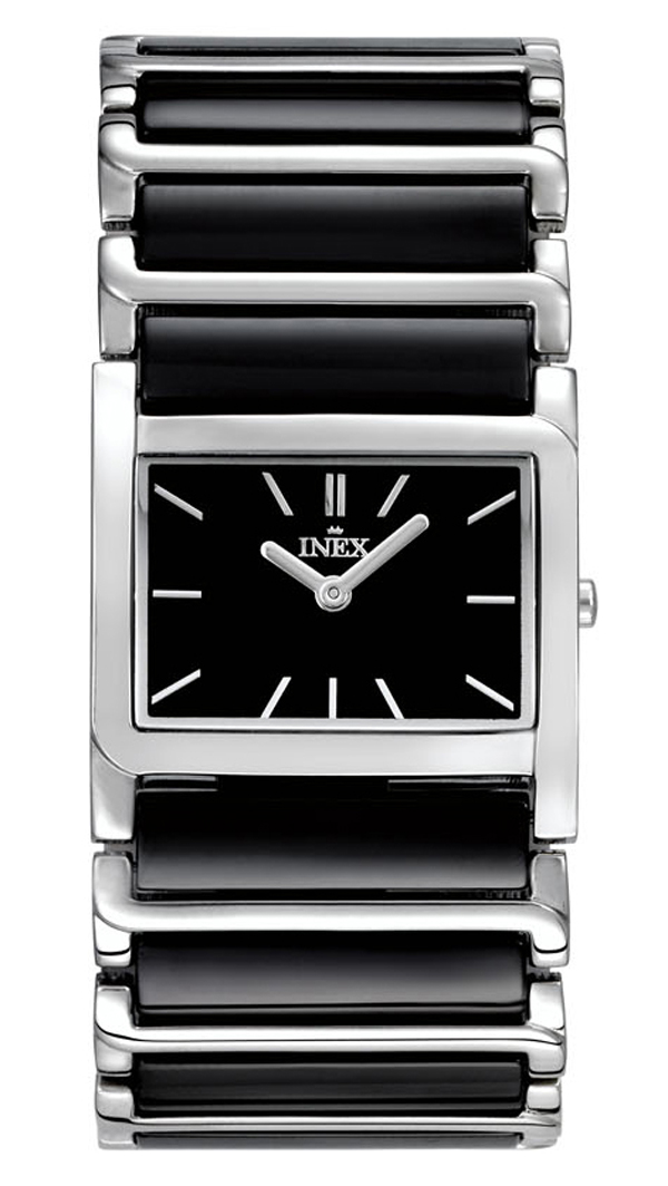 Klockan är en del av armbandet - INEX A64148S5I - Quartz - Silver - Damklocka - Rostfri stål - Härdat mineralglas