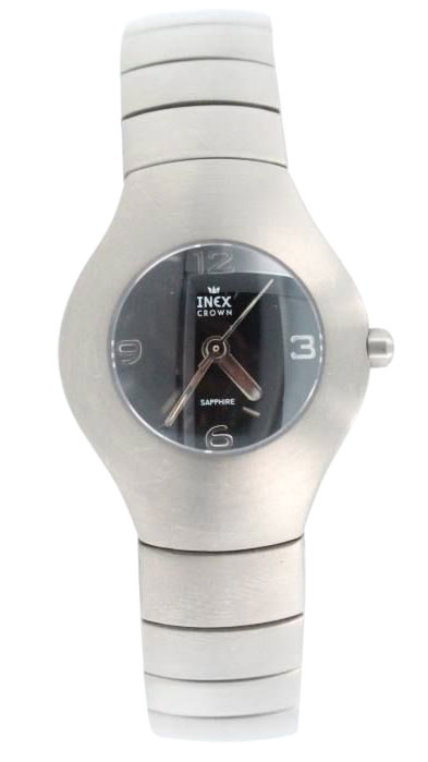 Inex Ladies Classic A30461T5KV - Quartz - Silver - Damklocka - Stretch - Safir