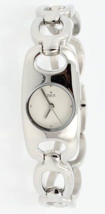 Inex Womens Silver White A30501S0KV - Quartz - Silver - Damklocka - Rostfri stål - Härdat mineralglas