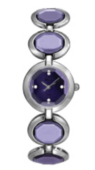 Inex Ladies Silver Purple A58779S10 - Quartz - Silver - Damklocka - Rostfri stål - Härdat mineralglas