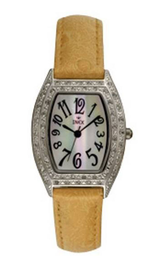 Inex Ladies Silver A69224-1S11A - Quartz - Silver - Damklocka - Läder - Härdat mineralglas