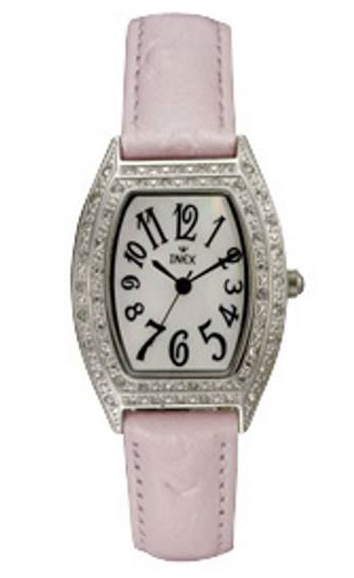 Inex Ladies Silver MOP A69224-3S11A - Quartz - Silver - Damklocka - Läder - Härdat mineralglas