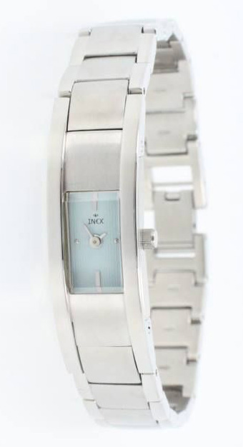 Inex Womens Silver Blue A6985S8KV - Quartz - Silver - Damklocka - Rostfri stål - Härdat mineralglas