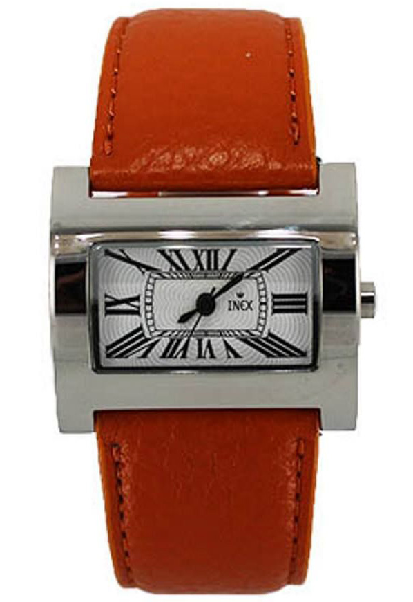 Inex Womens Silver A76129-1S0A - Quartz - Silver - Damklocka - Läder - Härdat mineralglas