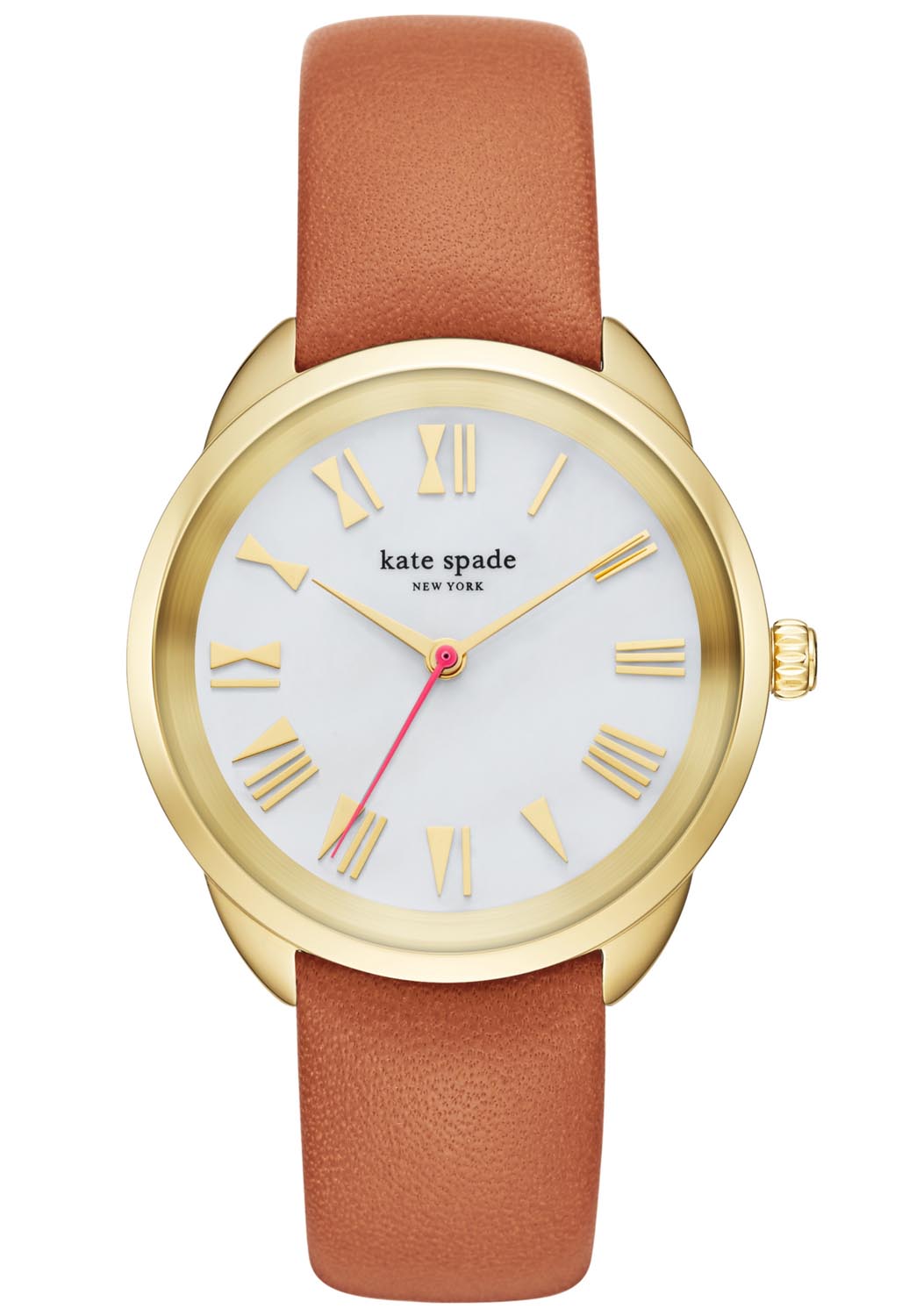Kate Spade Crosstown KSW1063 - Quartz - Guld - Damklocka - Läder - Härdat mineralglas