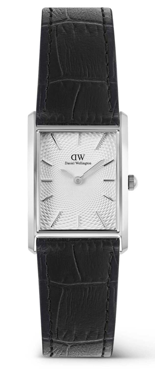 Daniel Wellington Bound Black Crocodile Guilloché Silver DW00100898 - Quartz - Silver - Herrklocka - Läder - Härdat mineralglas
