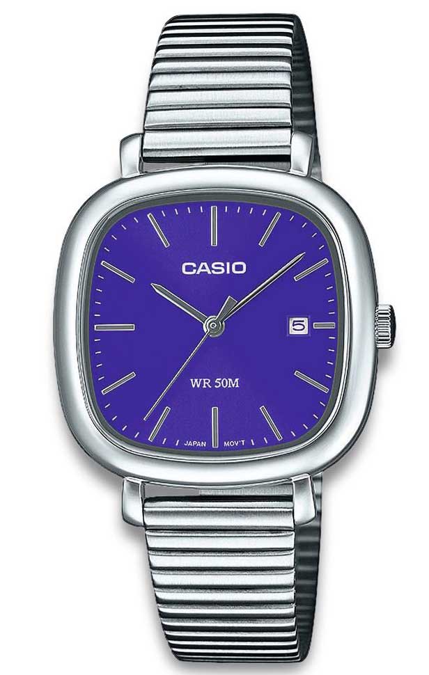 Casio Timeless 30mm LTP-B166D-2AVEF - Quartz - Silver - Damklocka - Rostfri stål - Härdat mineralglas