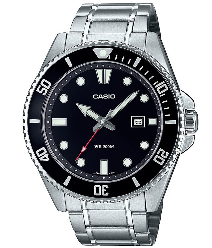 Casio Classic MDV-107D-1A1VEF - Quartz - Silver - Herrklocka - Rostfri stål - Härdat mineralglas