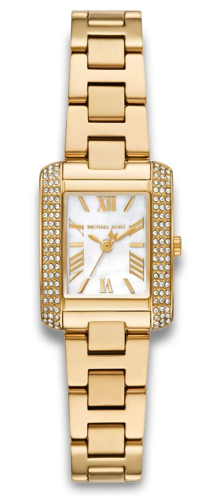 Michael Kors Emery MK4867 - Quartz - Guld - Damklocka - Rostfri stål - Härdat mineralglas