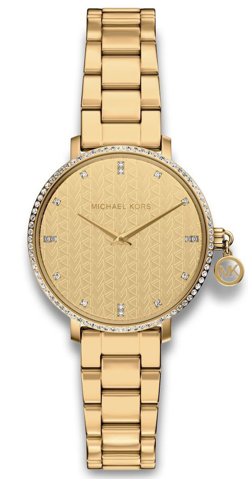 Michael Kors Pyper MK7572 - Quartz - Guld - Damklocka - Rostfri stål - Härdat mineralglas
