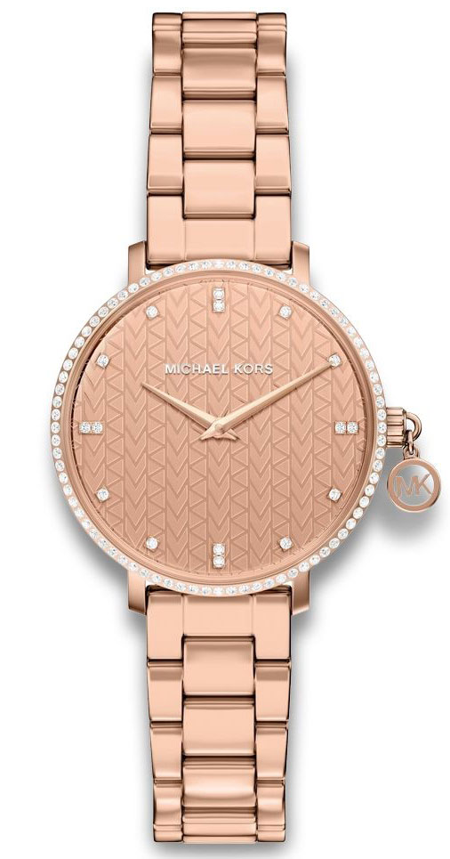 Michael Kors Pyper MK7573 - Quartz - Rött guld - Damklocka - Rostfri stål - Härdat mineralglas