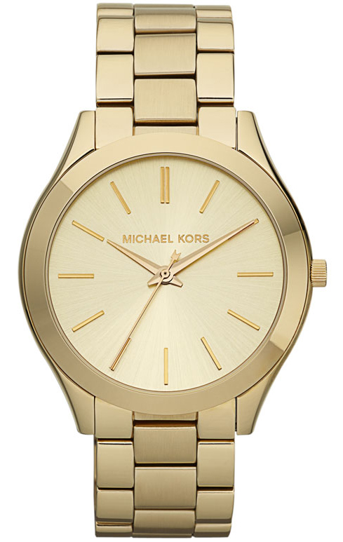 Michael Kors Runway Slim Gold MK3179 - Quartz - Guld - Damklocka - Rostfri stål - Härdat mineralglas