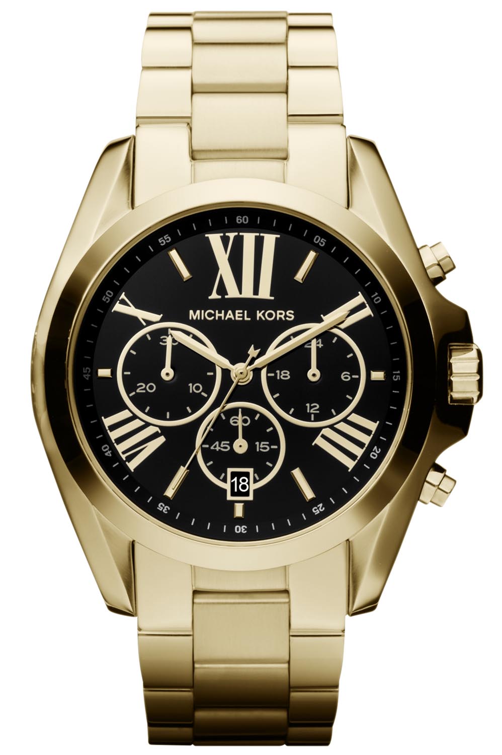 Michael Kors Bradshaw Gold/Black MK5739 - Quartz - Guld - Damklocka - Rostfri stål - Härdat mineralglas