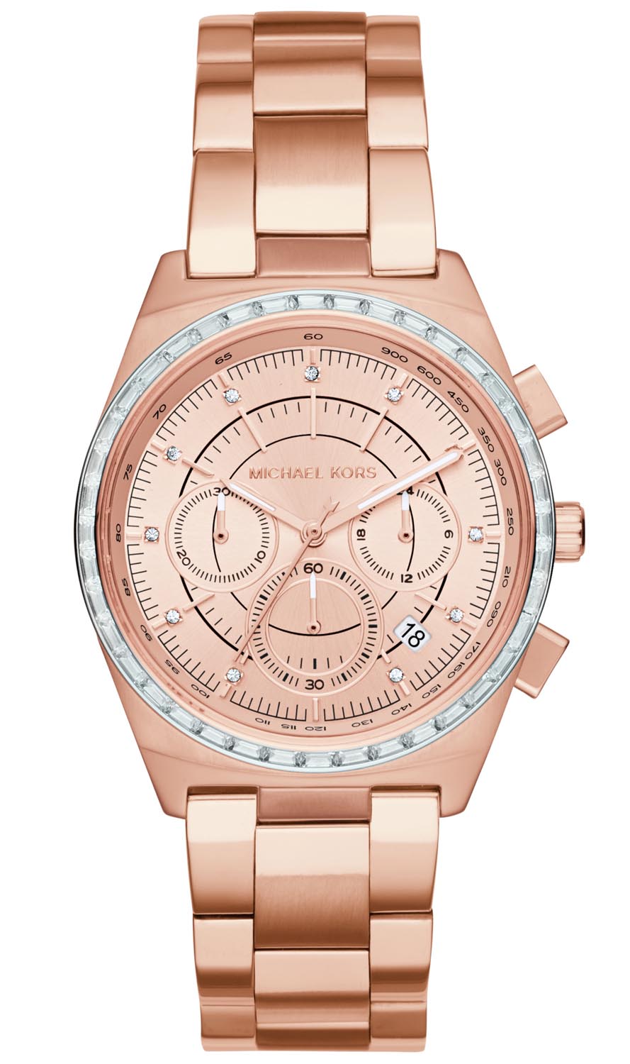 Michael Kors Vail MK6422 - Quartz - Koppar Kristall Rött guld - Herrklocka - Rostfri stål - Härdat mineralglas