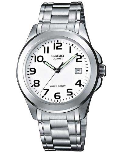 Casio Classic MTP-1259PD-7BEG - Quartz - Silver - Damklocka - Rostfri stål - Härdat mineralglas