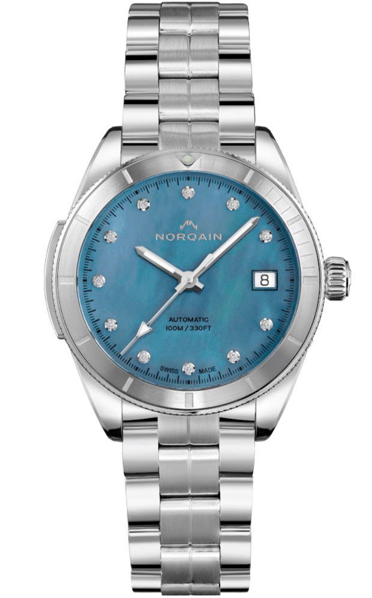 Norqain Adventure Sport Lady N1800S81A/SM18D/181S - Automatisk - Silver - Damklocka - Rostfri stål - Safir