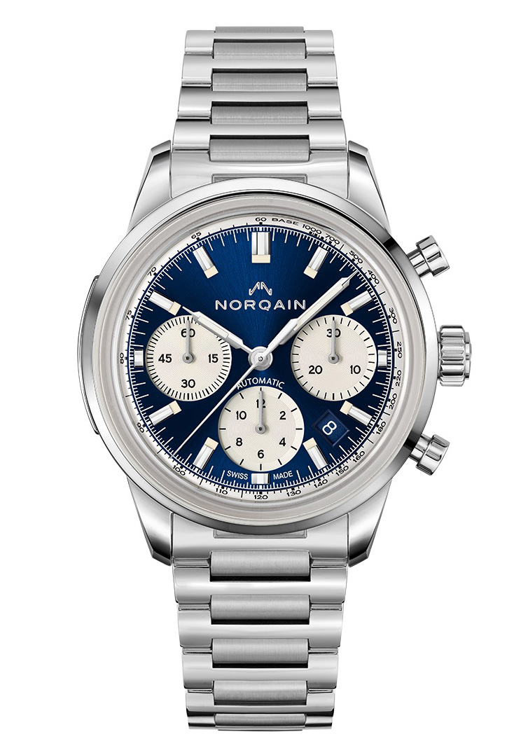 Norqain Freedom 60 Chrono 40mm N2201S22C/A221/201SG - Automatisk - Silver - Herrklocka - Rostfri stål - Safir