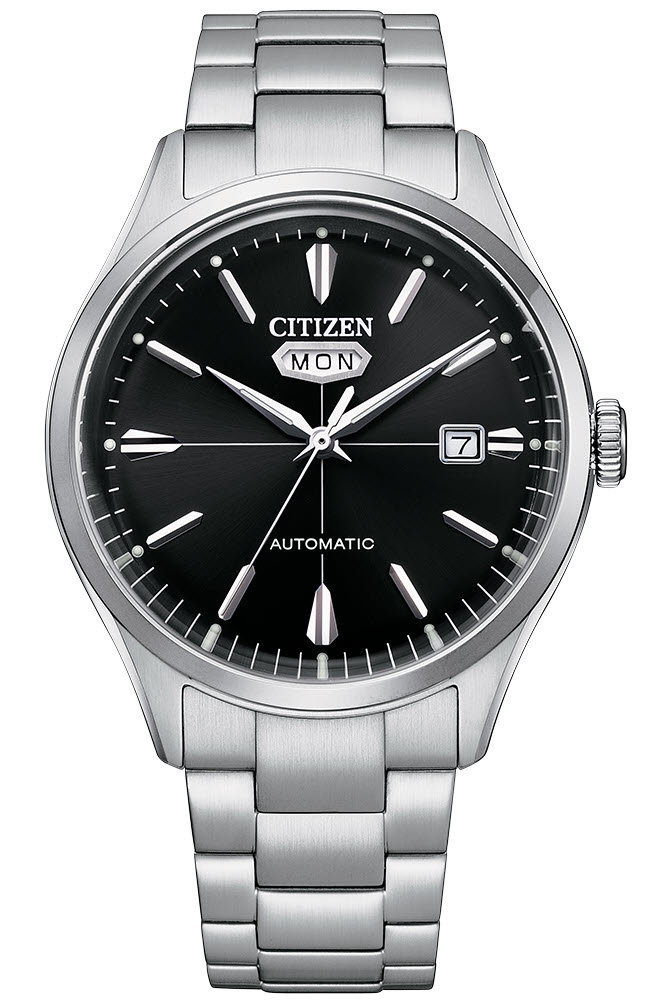 Citizen Automatic herrklocka i stål | Mekaniskt urverk med dag/datum | NH8391-51E - Automatisk - Silver - Herrklocka - Rostfri stål - Härdat...