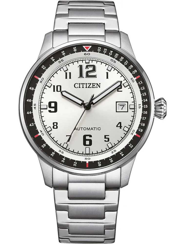Citizen Automatic Urban Military NJ0190-51A - Mechanical Automatic (hand-wound) - Silver - Herrklocka - Rostfri stål - Härdat mineralglas