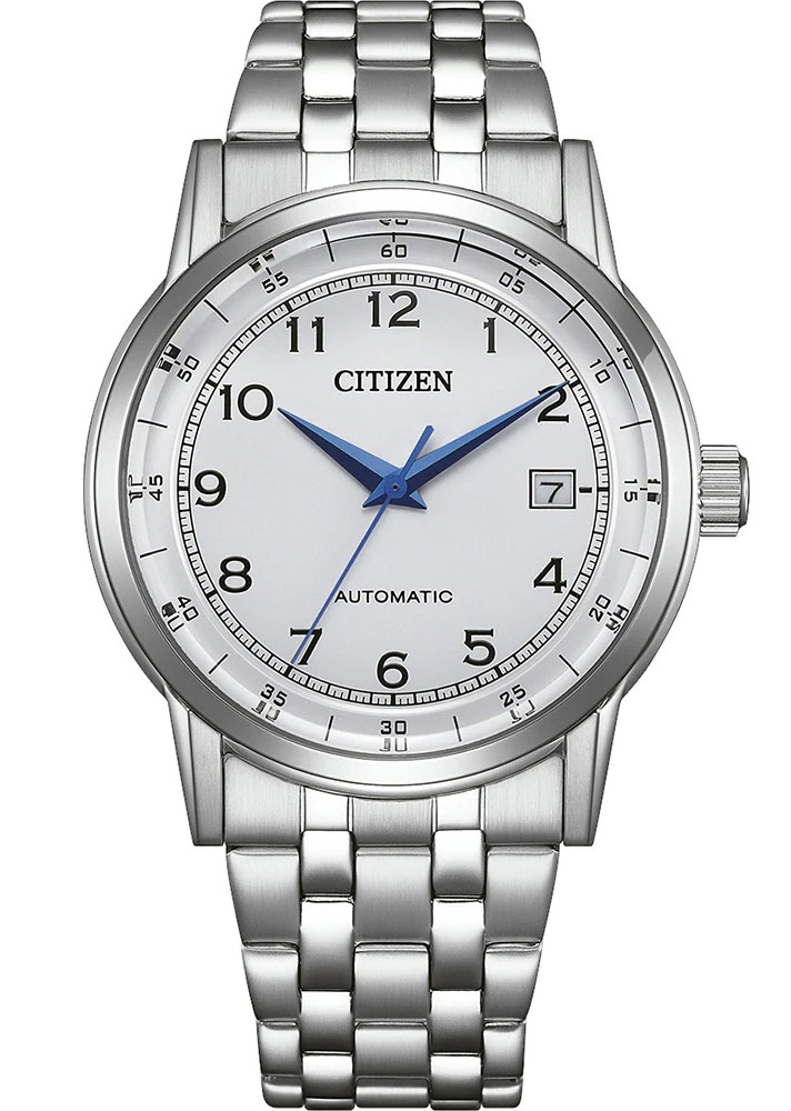 Citizen Automatic Mens NJ0210-56A - Automatisk - Silver - Herrklocka - Rostfri stål - Härdat mineralglas