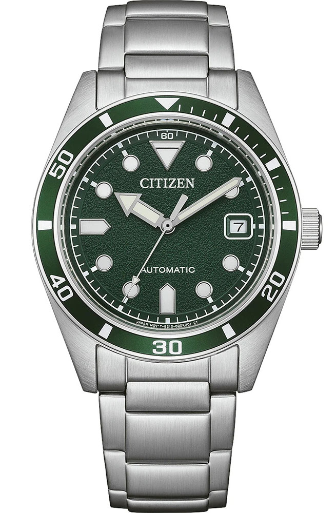 Citizen Automatic Mens NJ0220-52X - Automatisk - Silver - Herrklocka - Rostfri stål - Härdat mineralglas