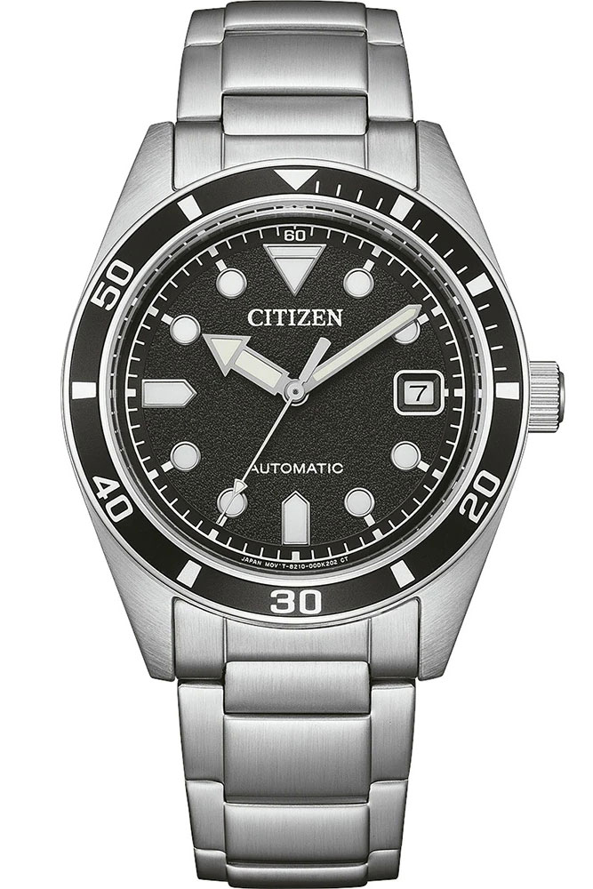 Citizen Automatic Mens NJ0221-50E - Automatisk - Silver - Herrklocka - Rostfri stål - Härdat mineralglas