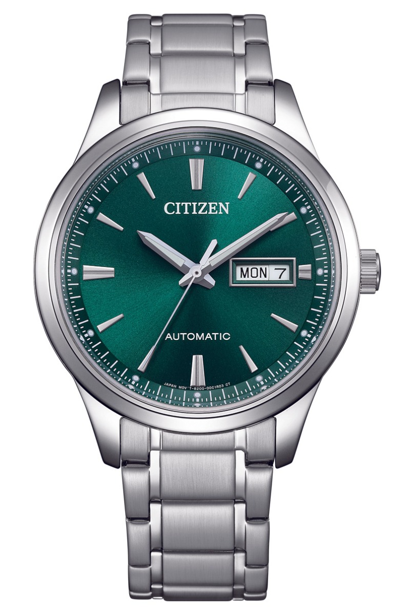 Citizen Automatic Mens NY4058-79X - Mechanical Automatic (hand-wound) - Silver - Herrklocka - Rostfri stål - Härdat mineralglas
