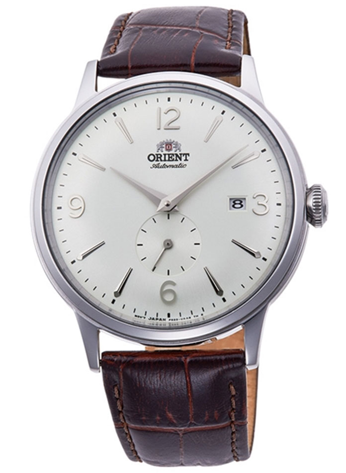 Orient Bambino RA-AP0002S - Automatisk - Silver - Herrklocka - Läder - Härdat mineralglas