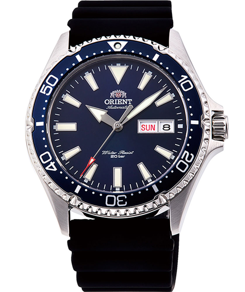 Orient Kamasu Mako III 200m Automatic Diver RA-AA0006L - Automatisk - Silver - Herrklocka - Silikon - Safir