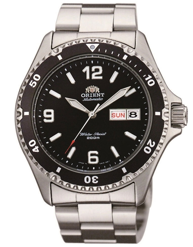 Orient Sports Mako II Diver Automatic TAA02001B - Automatisk - Silver - Herrklocka - Rostfri stål - Härdat mineralglas