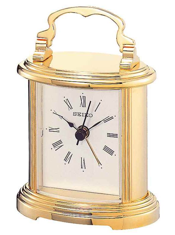 Seiko Desk Clock QHE109G - Quartz - Guld - - - Akryl