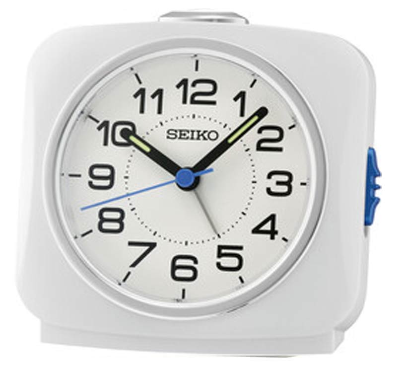 Seiko Alarm Clock QHE194W - Quartz - Vit - - - Akryl