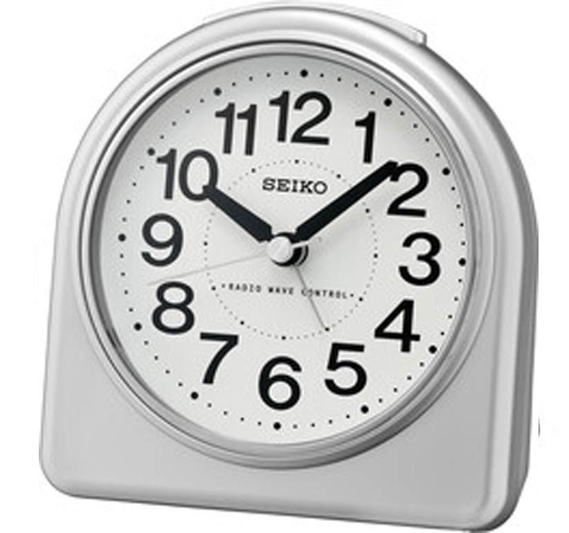 Seiko Desk Clock QHR204S - Quartz - Silver - - - Akryl