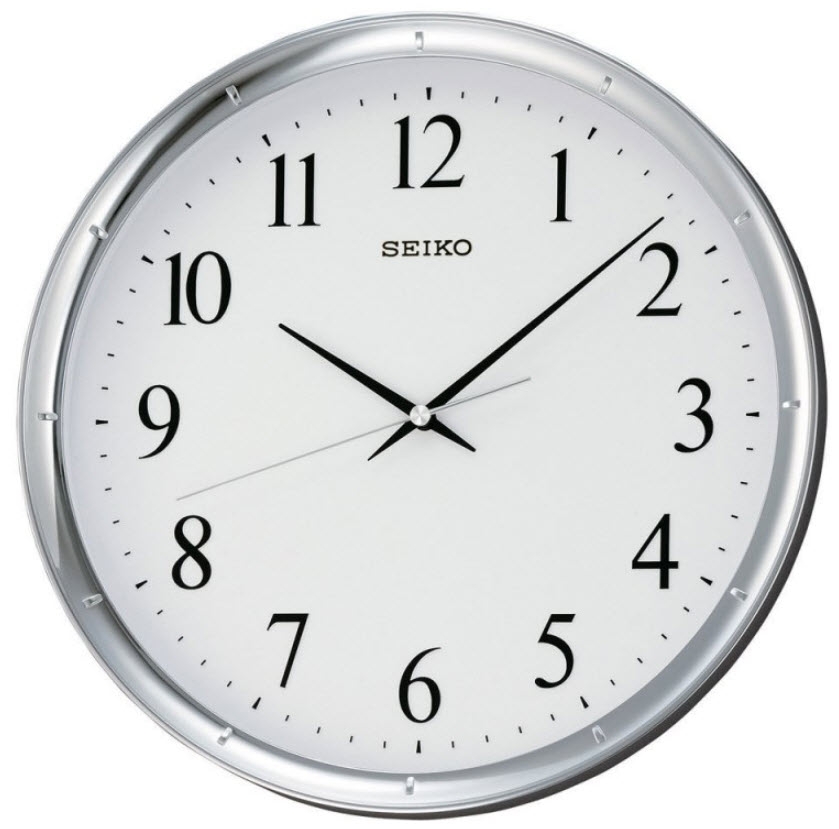 Klassisk väggklocka - Seiko Wall Clock QXA417S - - Silver - - -