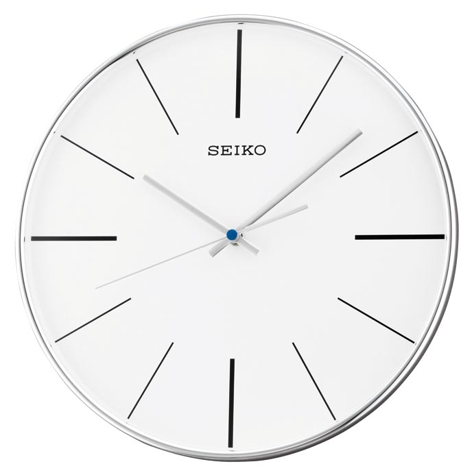 Seiko Quiet Sweep Wall Clock QXA634A - Quartz - Silver - - -